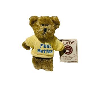 Boyds Bears 4” Mini Thinkin' Of Ya Feel Better Sweater The Head‎ Bean Collection